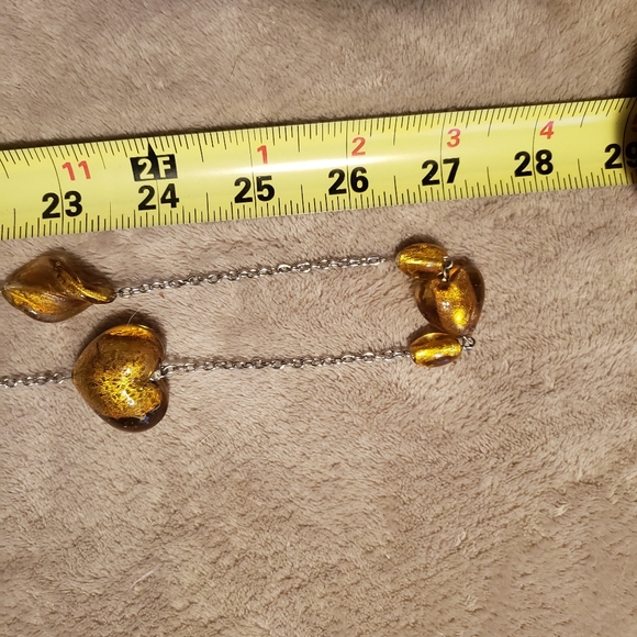 Gold effect glass necklace - Picture 6 of 6